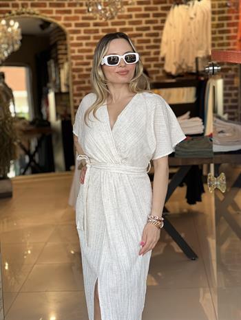 Astarlı Keten Elbise