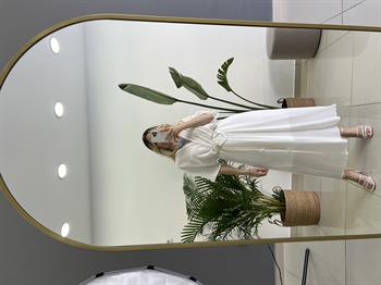 Beyaz Renk Helen Model Elbise