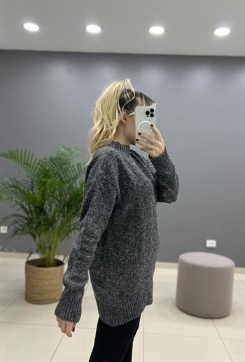 Buklet Yarım Balıkçı Yaka Triko Kazak