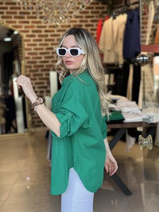 Çift Cepli Pamuk Spor Gömlek