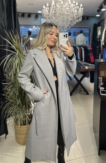 Gri Kaşe Kaban