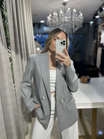 Gri Premium Blazer Ceket