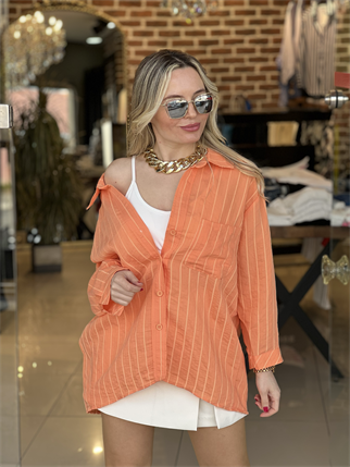 İpek Keten Salaş Gömlek