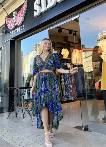 İpek Saten Kumaş İkili Takım