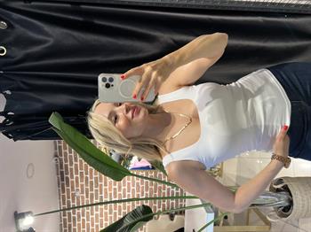 Kare Yaka Pamuk Beyaz Atlet