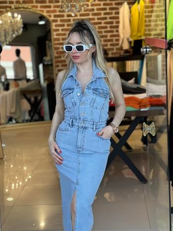 Denim Elbise