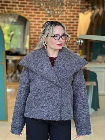 Malmö Kıvırcık Gri Ceket