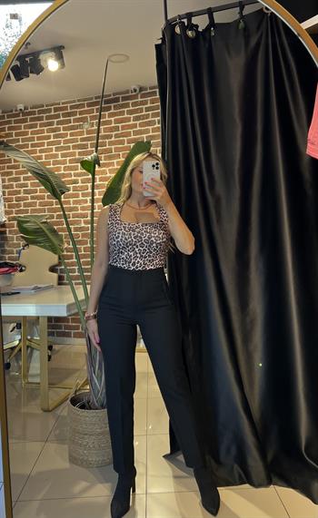 Orijinal Marka Modeli Siyah Filetolu Pantolon