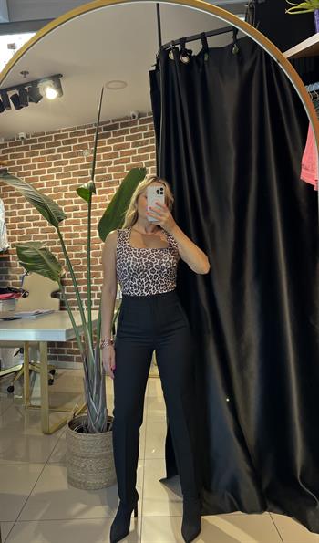 Orijinal Marka Modeli Siyah Filetolu Pantolon