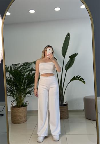 Oysho Kumaş Ekru Eşofman