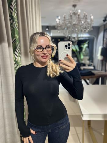 Siyah Likralı Basic Body