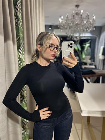 Siyah Likralı Basic Body