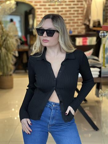 Siyah Triko Hırka