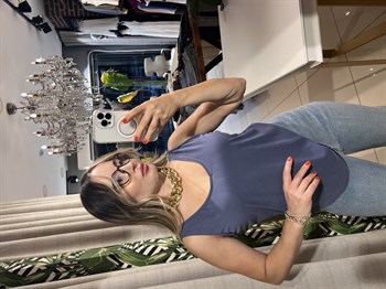 U Yaka Askılı İndigo Modal Atlet