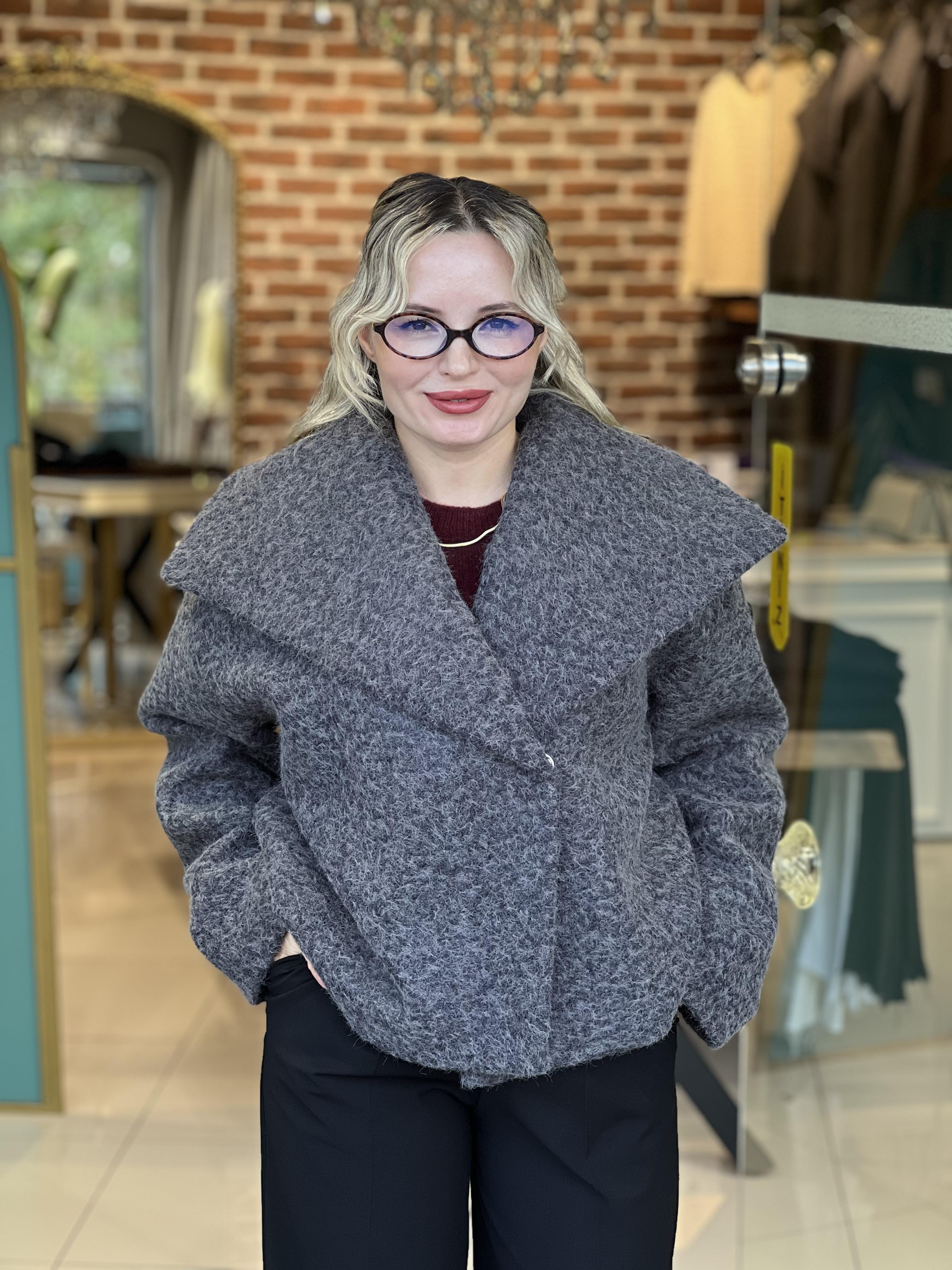 Malmö Kıvırcık Gri Ceket