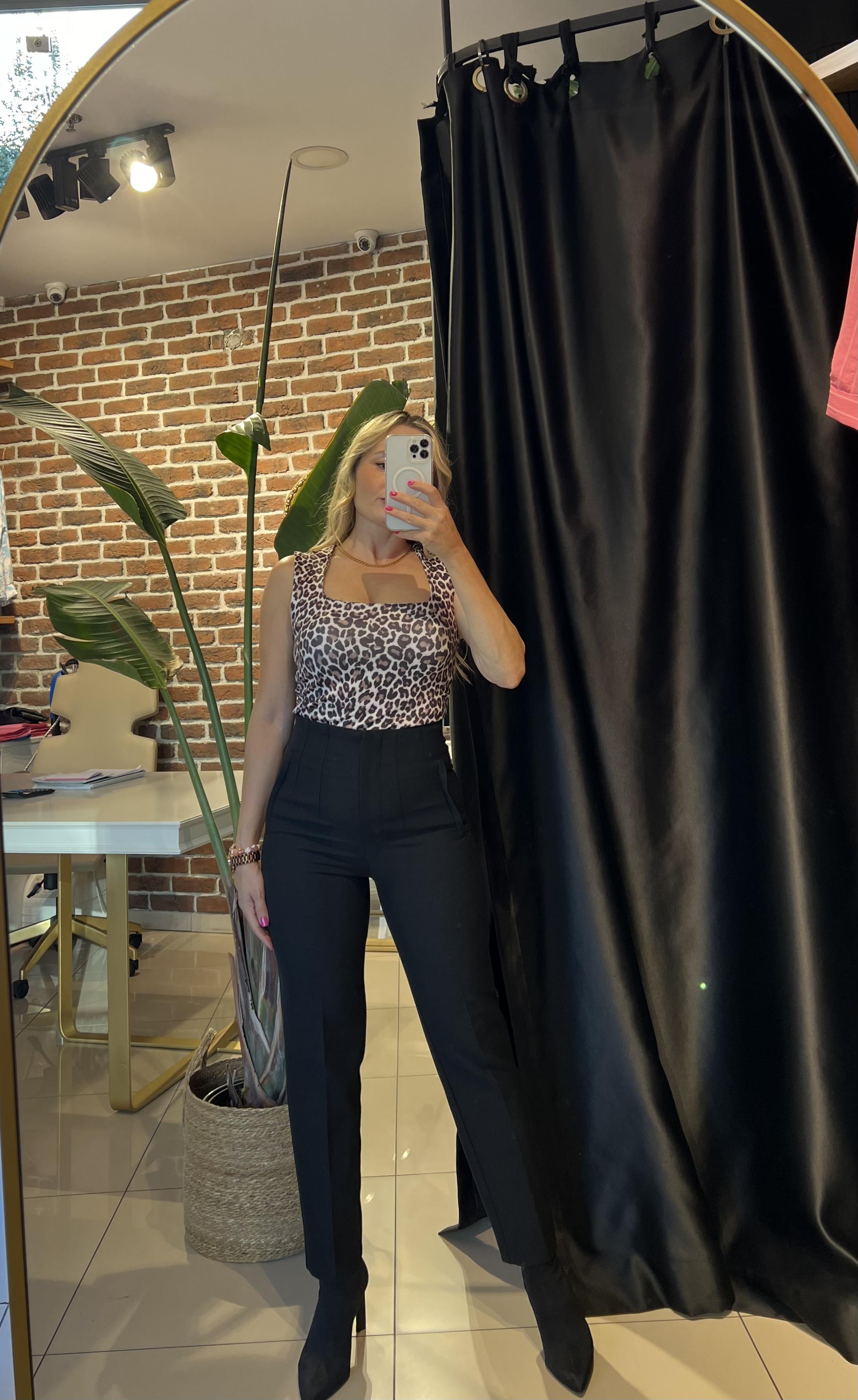 Orijinal Marka Modeli Siyah Filetolu Pantolon