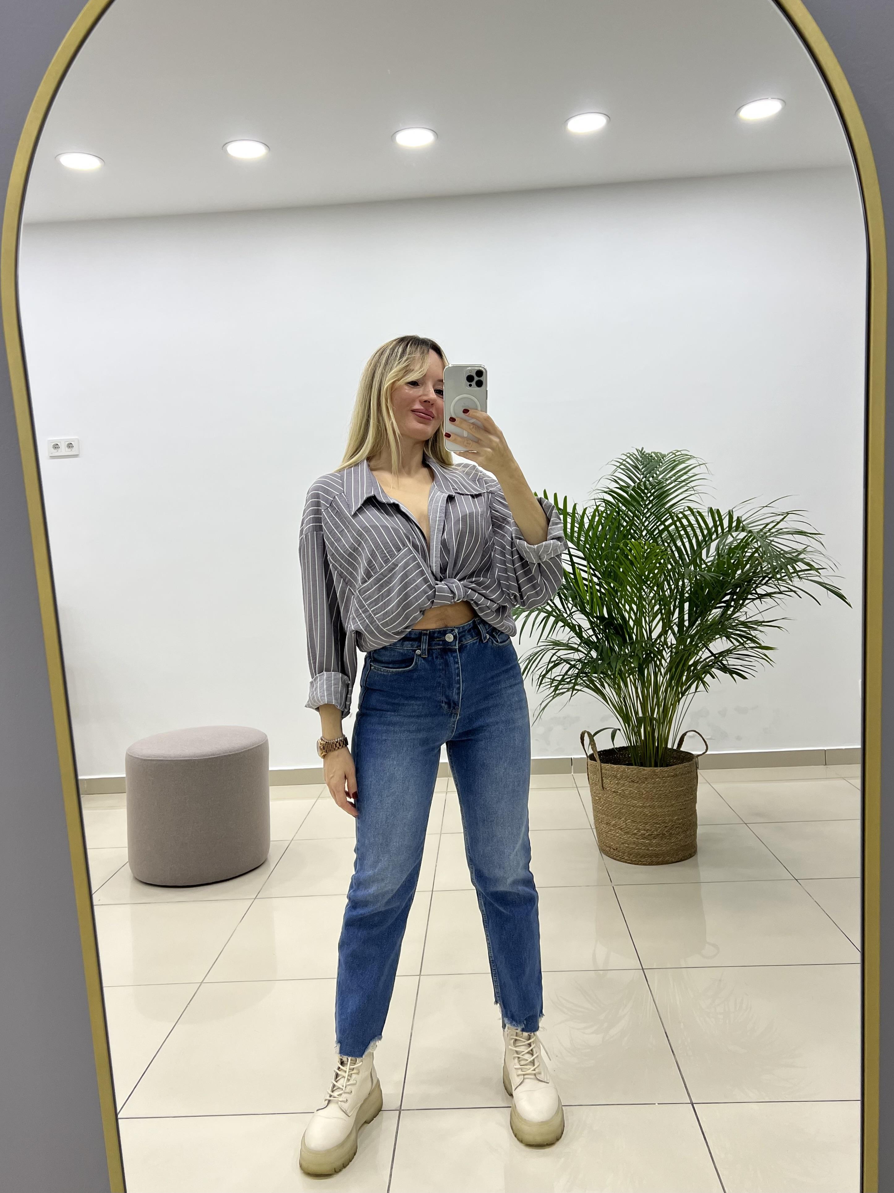 Orijinal Marka  Mom Fit Jean Pantolon