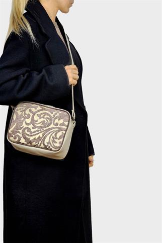 Bej Çapraz Omuz Çantası