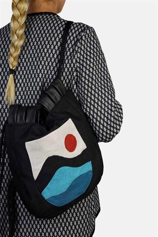 Çift Fonksiyon Siyah Manzara Omuz Ve Sırt Çantası