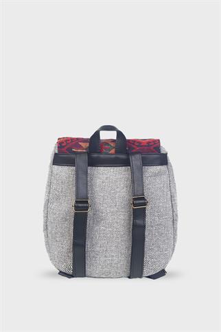 Küçük Sırt Gri Kilim Sırt Çantası