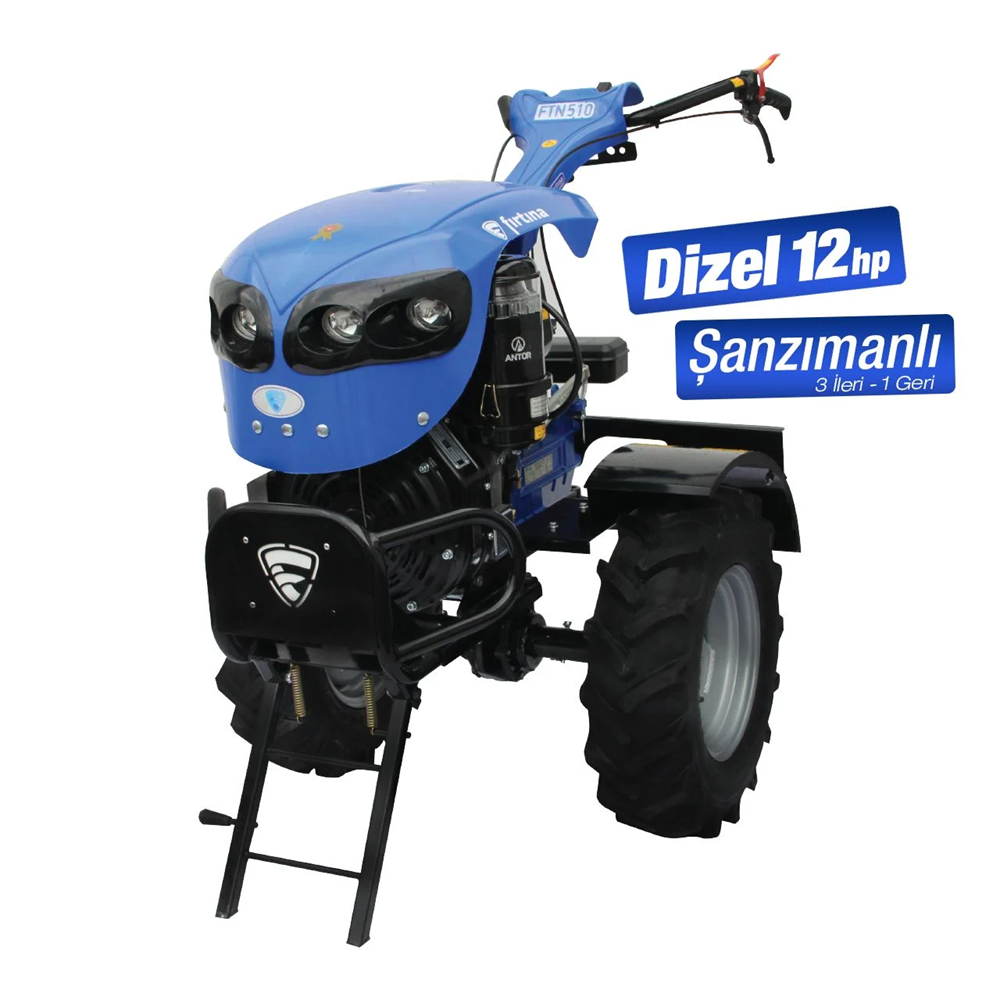 FTN510 Dizel Marşlı/İpli Çapalama Makinesi 12 HP