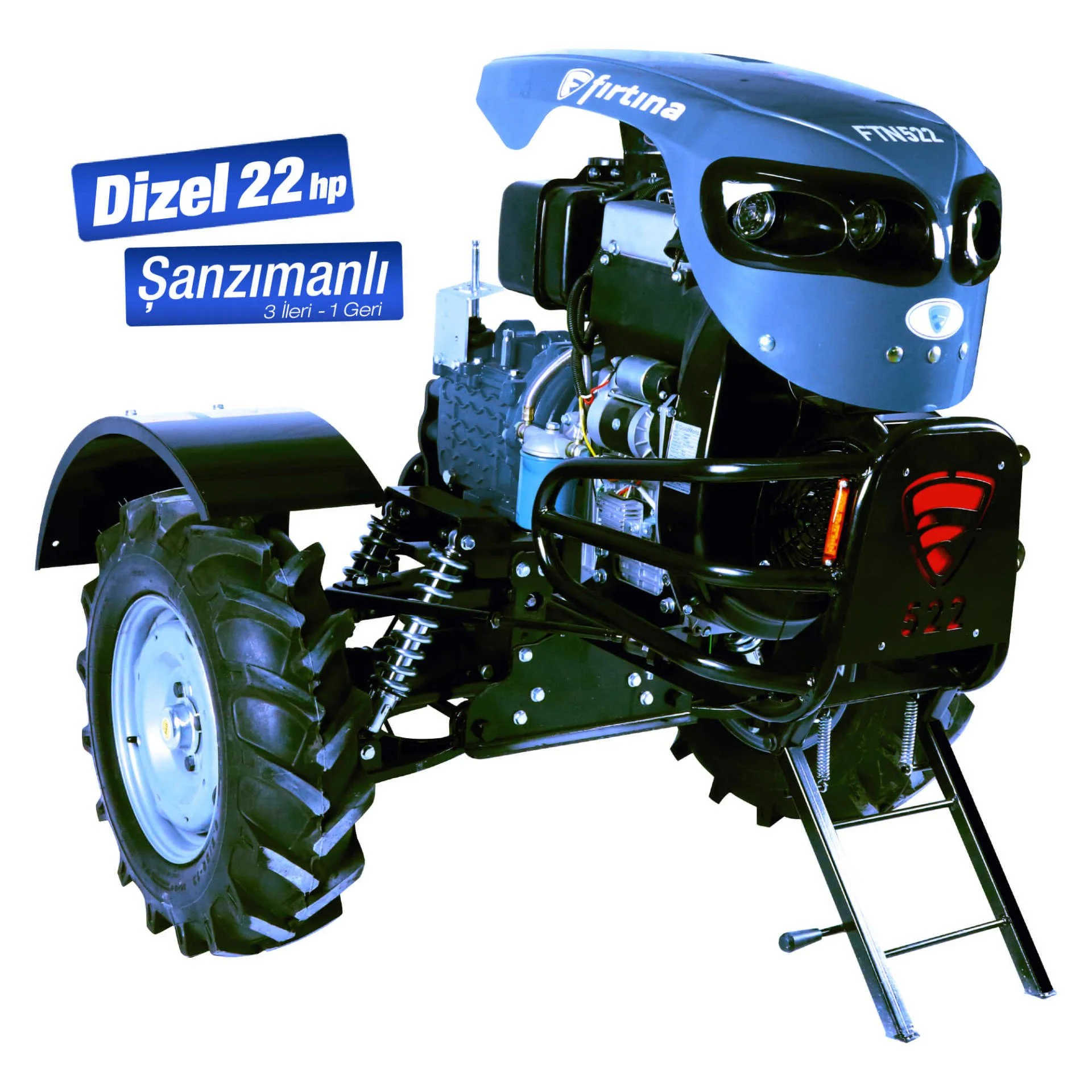 Fırtına 522 Dizel Marşlı Çapa Makinesi 22 HP
