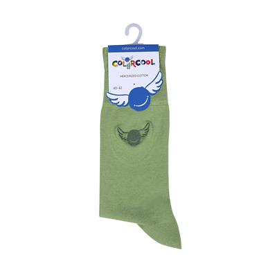 Çağla Yeşili Renkli Düz Merserize Çorap