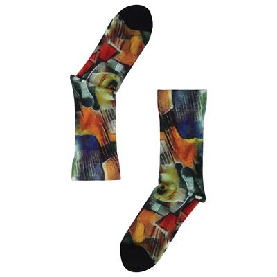 Abstract Unique Desenli Çorap