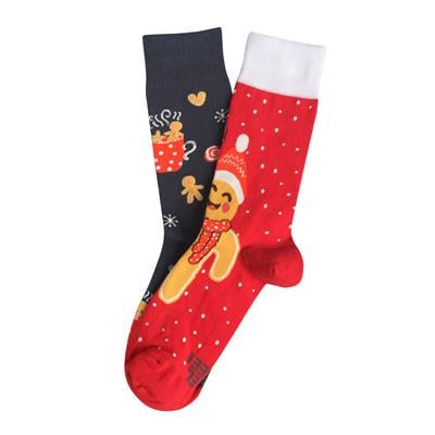 Cookie Desenli Eşi Farklı Çorap