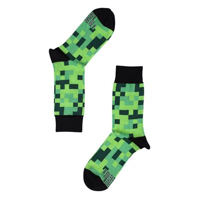 Minecraft Green Retro Desenli Boxer ve Çorap