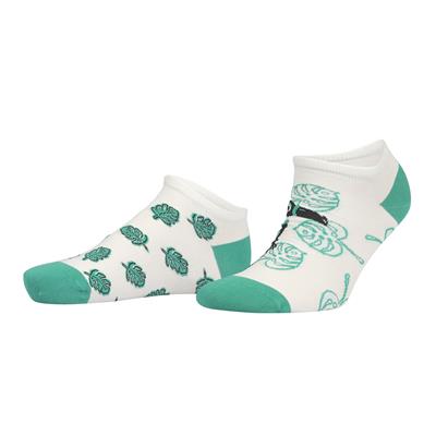 Tukan Desenli Yeşil Eşi Farklı Kısa Patik Bilek Çorap