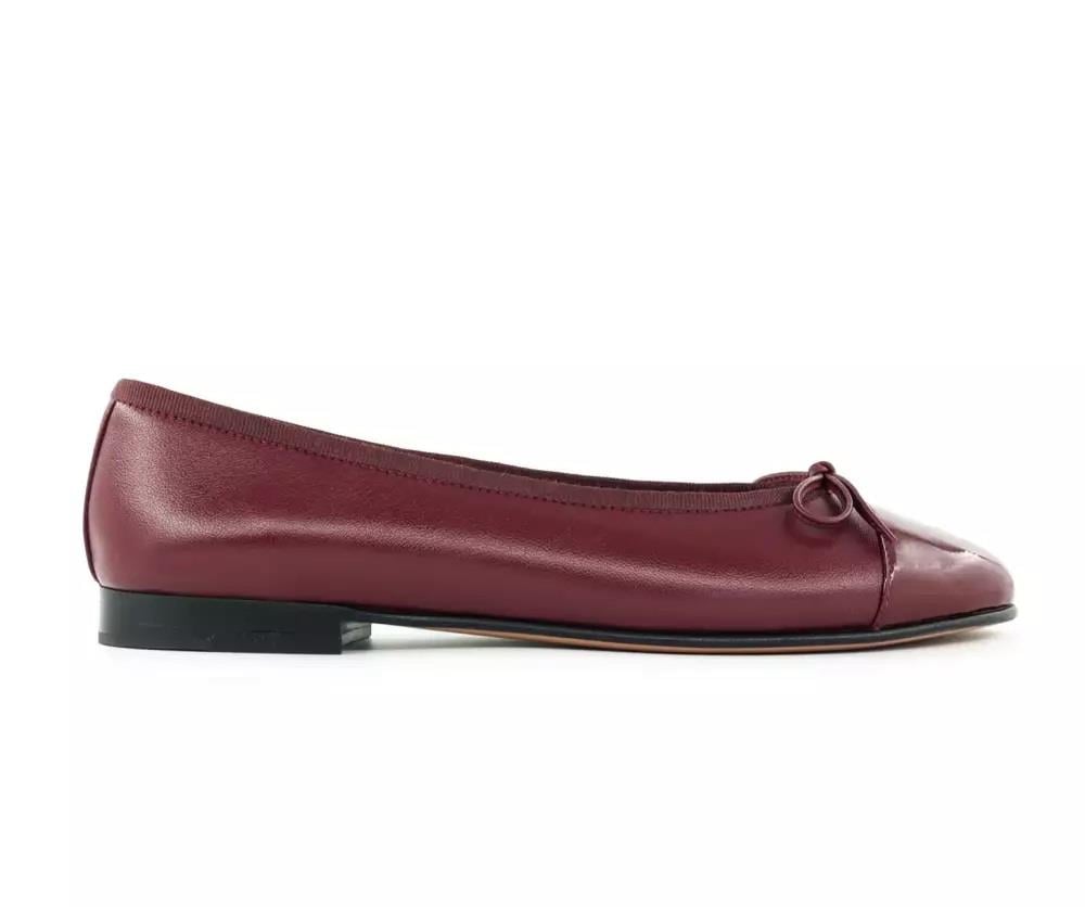023 %100 Deri Salon Ayakkabısı-Bordo