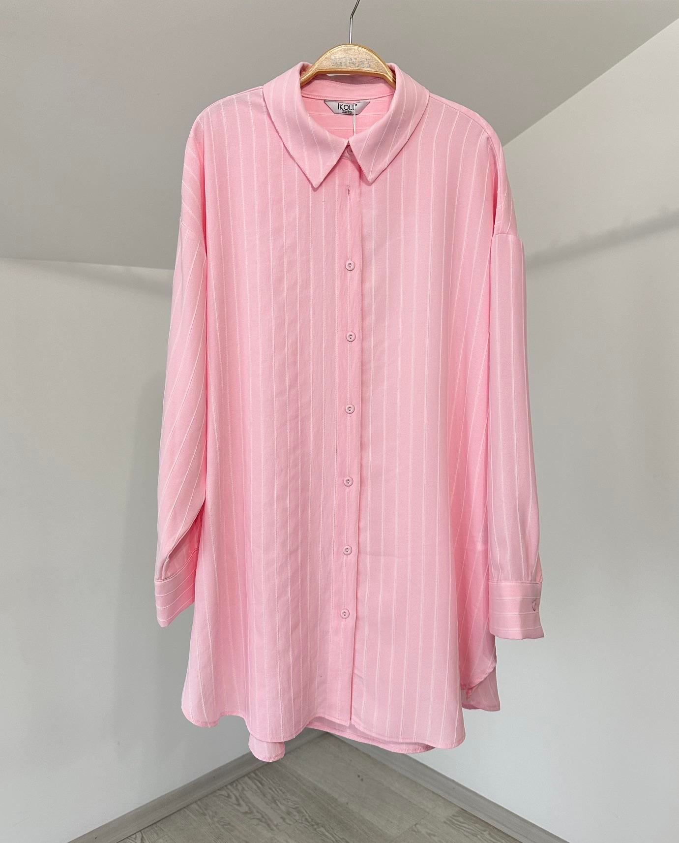 27268 Rahat Kalıp Gömlek-Pembe