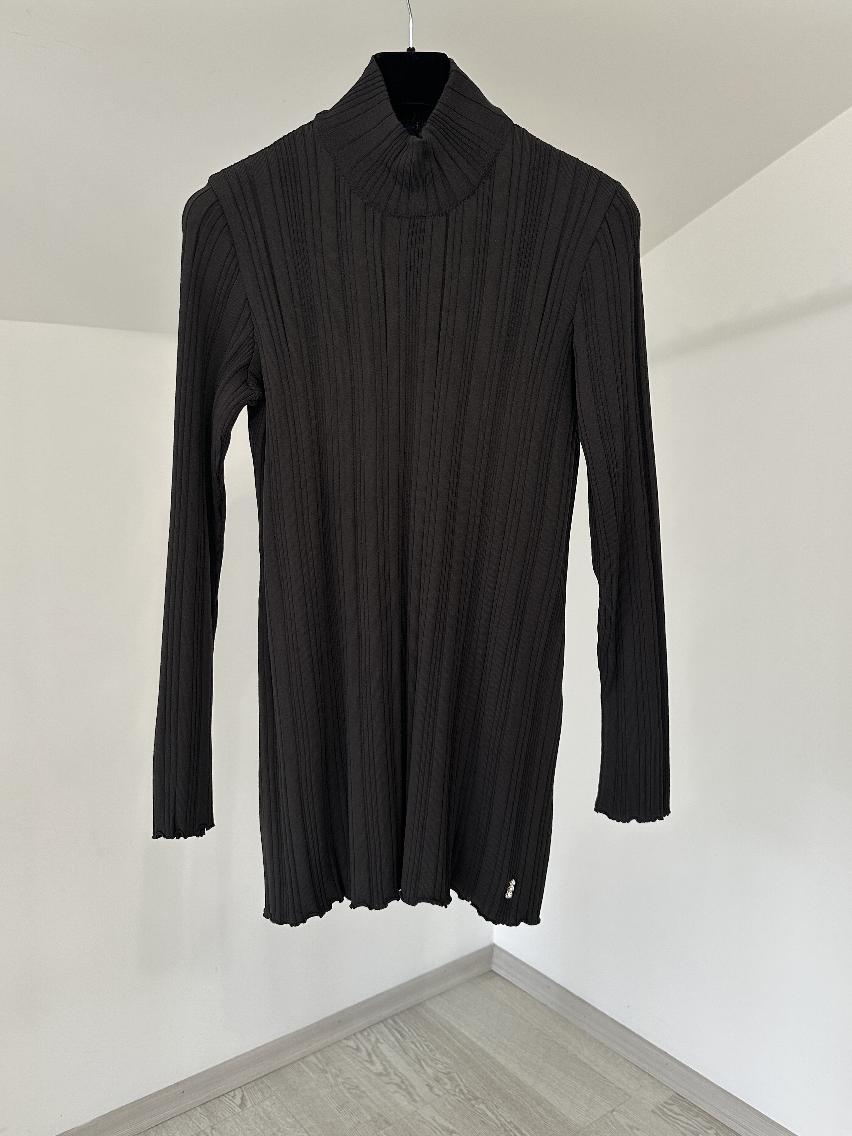 66008 Fitilli Dik Yaka Tunik-K.Haki