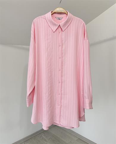 27268 Rahat Kalıp Gömlek-Pembe
