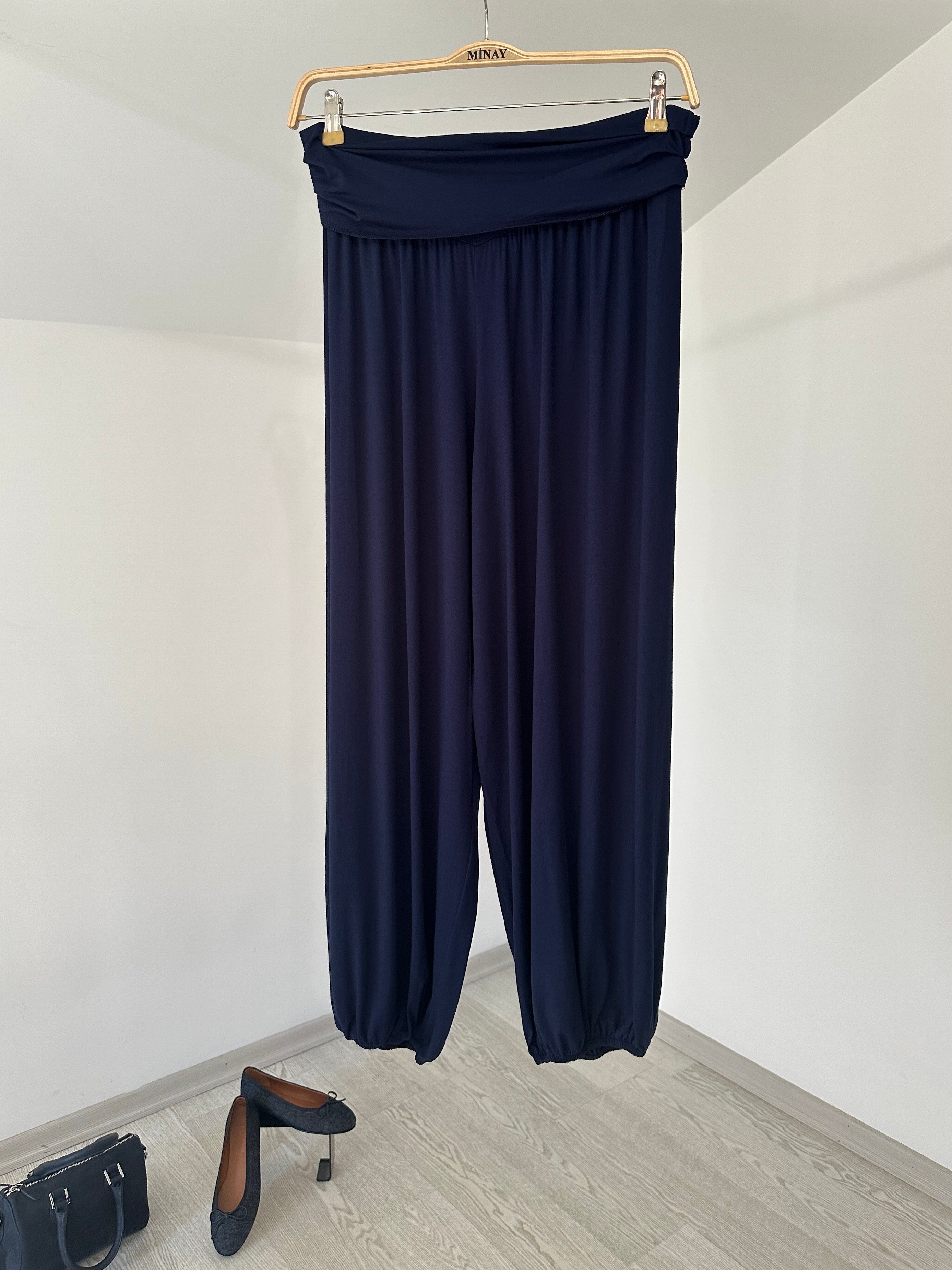 23168 Şalvar Pantolon-Lacivert