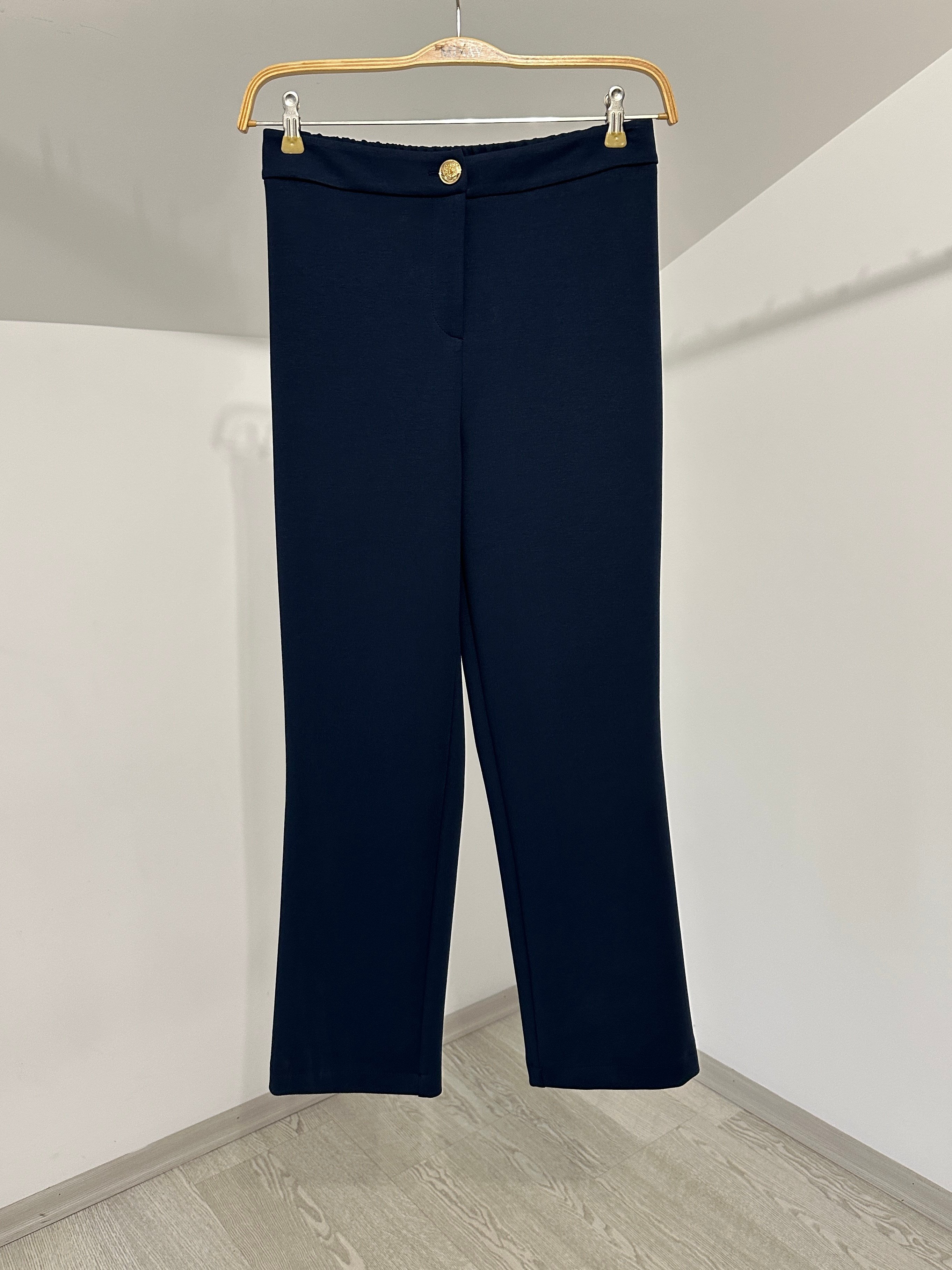 5679 Düz Paça Pantolon-Lacivert