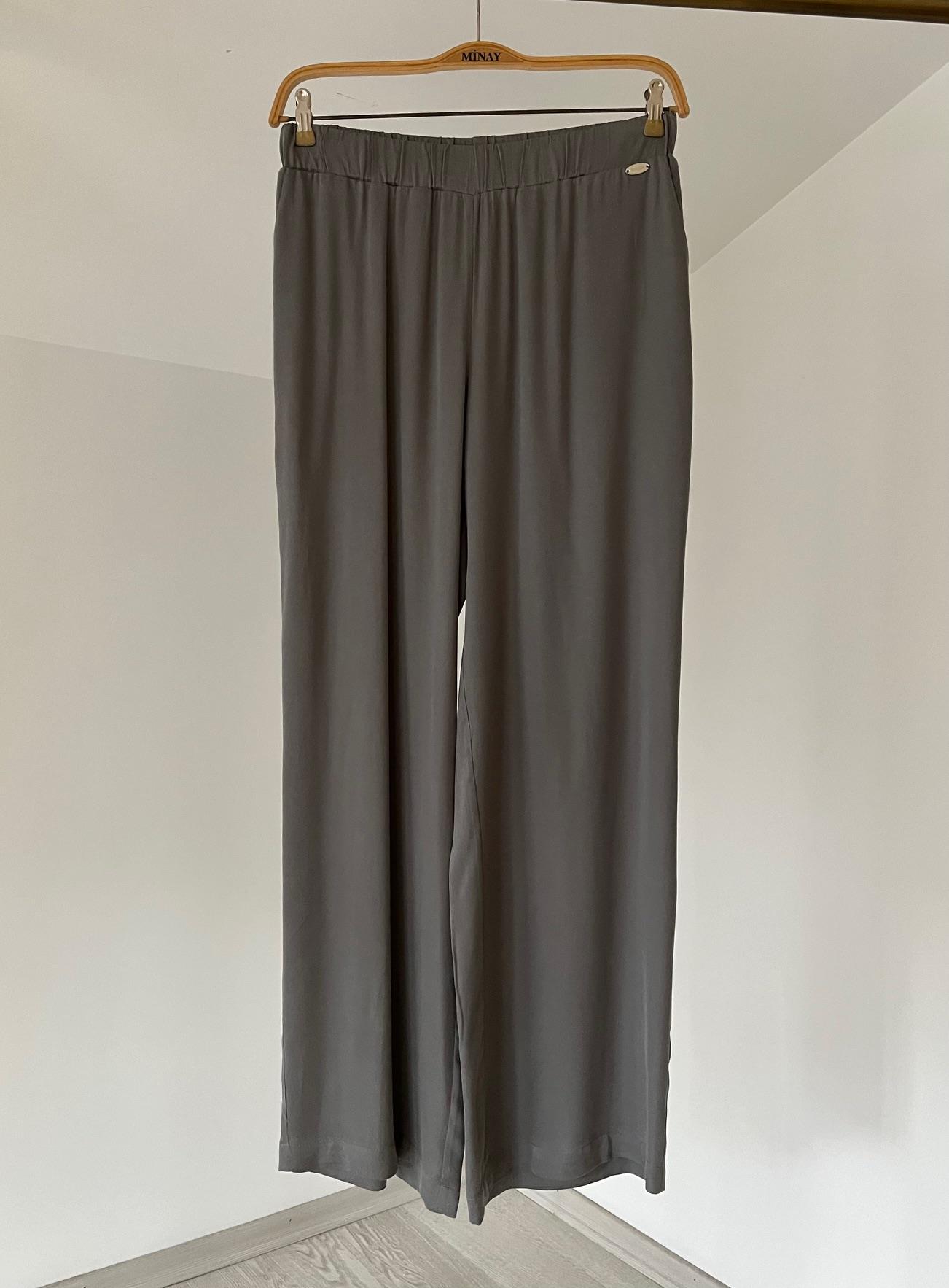 7015 Bol Paça Cupro Pantolon-Gri
