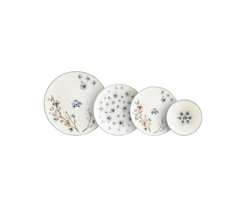 BONNA SAKURA PİNO 24 PARÇA BONE YEMEK SETİ