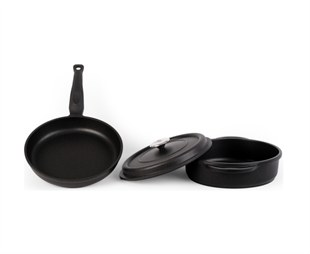 FABCİO VERONA 2'Lİ TENCERE-TAVA KAPAKLI SET