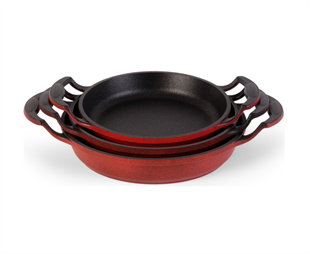 FABCİO VERONA 3'LÜ SAHAN SETİ-KIRMIZI