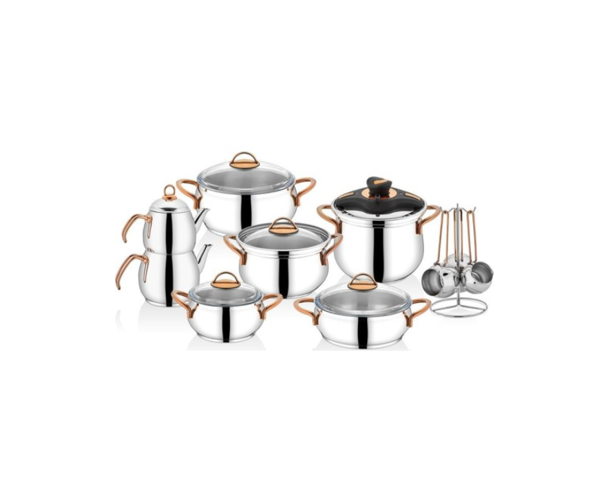 SCHAFER ALİA ÇELİK ÇEYİZ SETİ 18 PRÇ-BAKIR