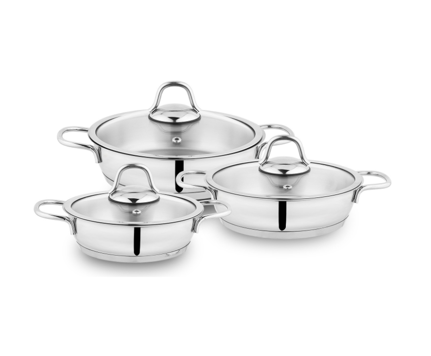 SCHAFER EVA ÇELİK SAHAN SETİ-6PARÇA-INOX