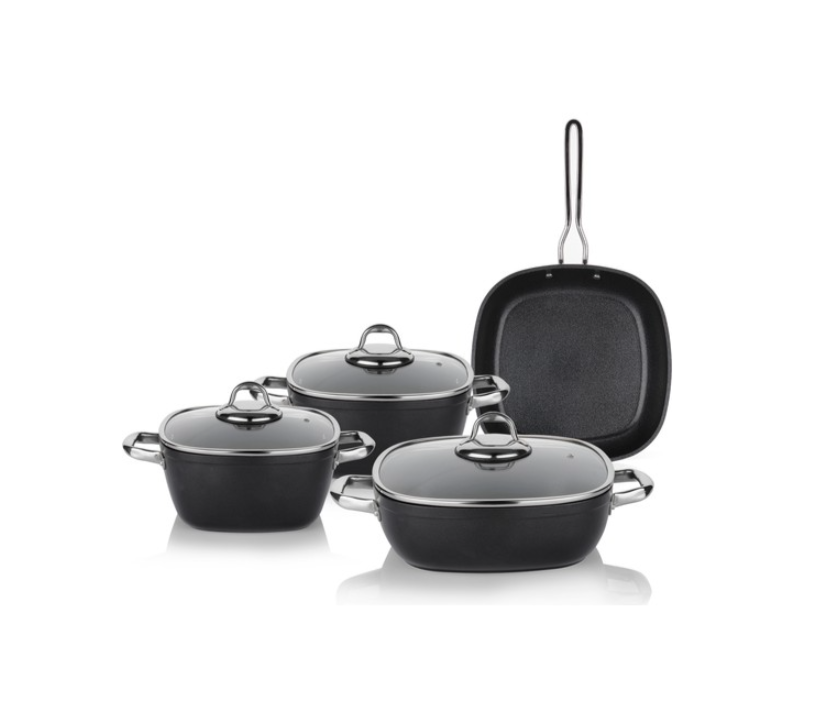 SCHAFER GASTRONOMİE MASTER Y.Y. TENCERE SETİ -İND-7 PRÇ.-SİYAH