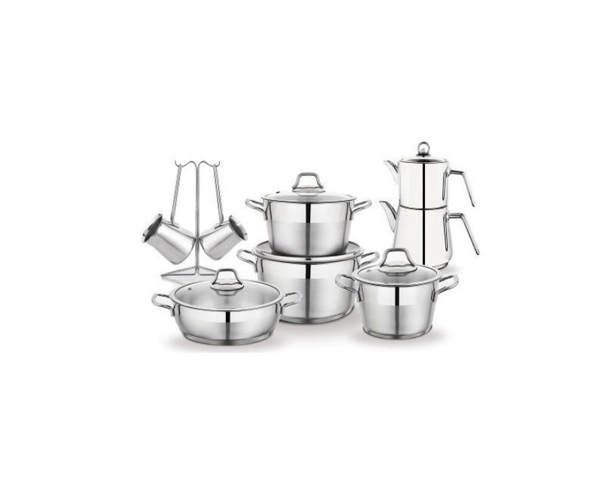 SCHAFER MAMMA MİA ÇELİK ÇEYİZ SETİ-15 PARÇA-INOX