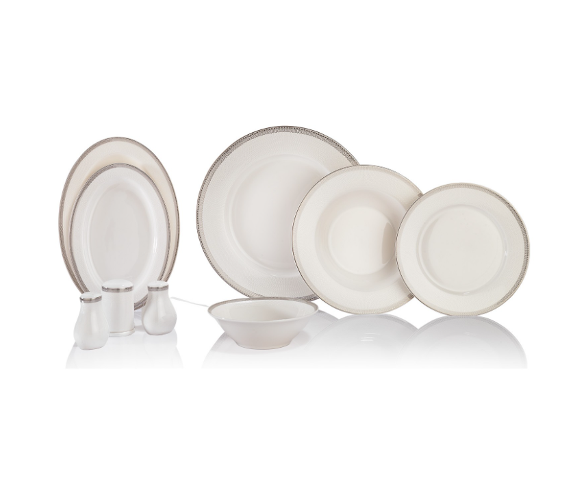 SCHAFER MİLA YEMEK TAKIMI-56 PARÇA-PLATİN01