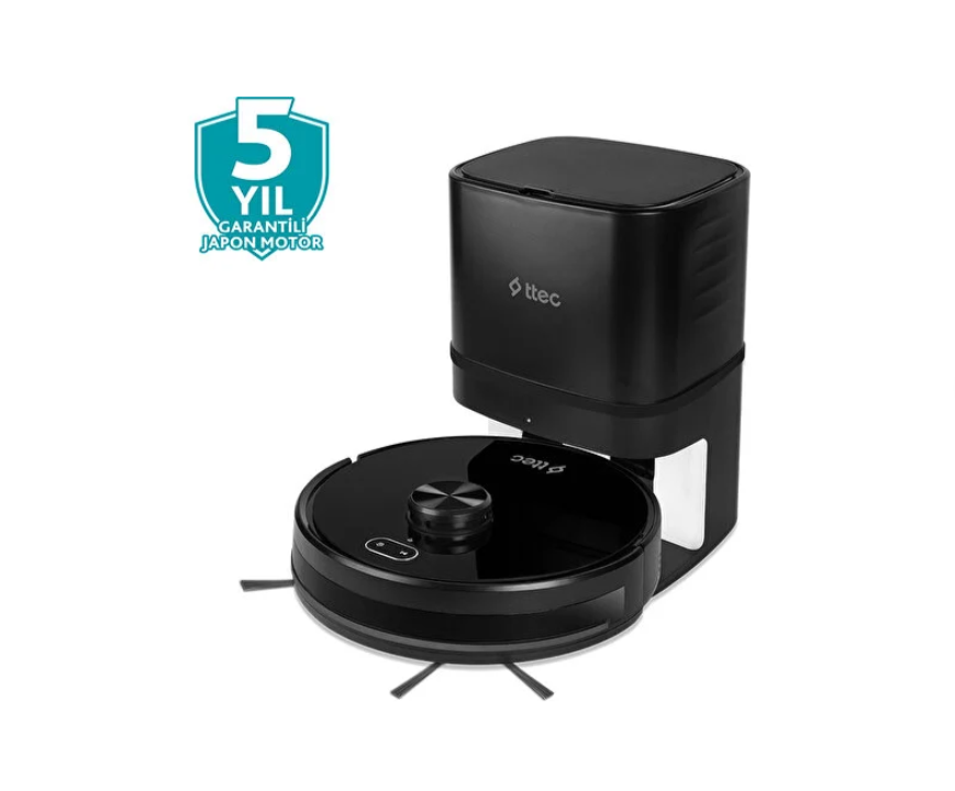 TTEC 2RC01 NAVİ PRO OTOMATİK TOZ BOŞALTMA SİSTEMLİ AKILLI ROBOT SÜPÜRGE VE PASPAS