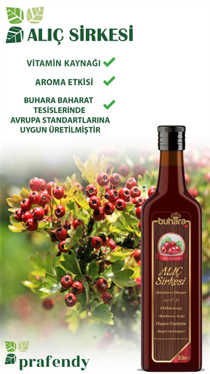 BUHARA 100% DOĞAL ALIÇ SİRKESİ CAM ŞİŞE 500 ML