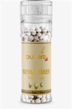 BUHARA BEYAZ BİBER TANE CAM DEĞİRMEN 50 GR  - BUHARA