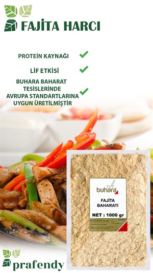 BUHARA TOPTAN FAJİTA BAHARATI 1 KG x 10 Ad - 10 KG
